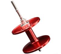 Bobine d'arbre long pour moulinet Abu Max P6B6 en aluminium | Tige longue, corps en alliage d'aluminium, convient pour abu Max P6B6, améliore la distance de lancer, construire