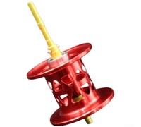 Bobine d'arbre long pour moulinet Abu Max P6B6 en aluminium | Tige longue, corps en alliage d'aluminium, convient pour abu Max P6B6, améliore la distance de lancer, construire