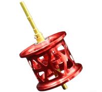 Bobine d'arbre long pour moulinet Abu Max P6B6 en aluminium | Tige longue, corps en alliage d'aluminium, convient pour abu Max P6B6, améliore la distance de lancer, construire