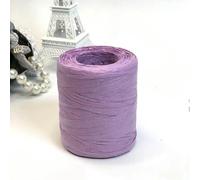 Bobine de 200 m de fil 100 % raphia pour crochet à la main pour chapeaux, sacs à main, coussins, emballage.