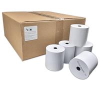Bobine de 50 rouleaux papier Thermique, 80 x 80 x 12 mm ticket de caisse, pour imprimante de tickets de caisse enregistreuse papier blanc haute qualité - Univers graphique UGR03 TVA déductible