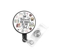 Bobine de badge d'amitié inspiré du roman « She Believe She Could So She Did »
