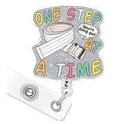 Bobine de badge d'infirmière, cadeau une étape à la fois, cadeau de physiothérapeute, cadeau de reconnaissance et de remise de diplôme, accessoires pour assistante médicale, infirmière