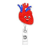 Bobine de badge en acrylique en forme d'organe d'hôpital pour l'école de soins infirmiers pour salle de classe et hôpital, taille unique, Comme décrit