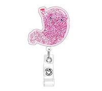 Bobine de badge en acrylique en forme d'organe d'hôpital pour l'école de soins infirmiers pour salle de classe et hôpital, taille unique, Comme décrit