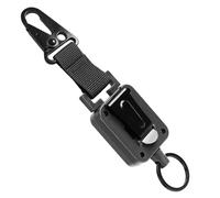 Bobine de badge rétractable - Support d'identification de clip de carabinateur | clé télescopique avec câble solide, sûr extérieur et éléments de travail, porte-clés anti-perte pour le voyage