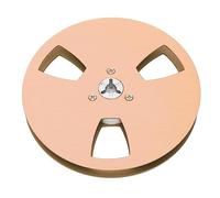 Bobine de Bande Vide, 1/4 5 Pouces Open Reel Sound Tape Bobine Vide Universelle pour Bande D'enregistrement Bobine à Bobine, Résistance au Vent à 3 Trous (Or)