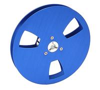 Bobine de Bande Vide 1/4 5 Pouces pour Lecteurs de Bande à Bobine, Bobine de Bande Sonore Universelle Ouverte à 3 Trous en Alliage D'aluminium, Bobine de Réception de Bande (Bleu)