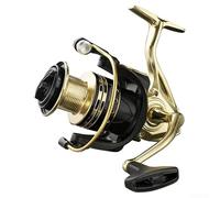 Bobine de bobine fixe Hy Series Long Range Casting Équipement de pêche en mer pour bateau de surf en eau salée de grande espèce Noir (modèle HY-2000)