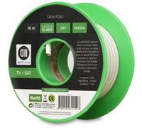 Bobine de câble Coaxial 10 m Blanc