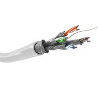 Bobine de câble réseau RJ45 Goobay Catégorie 6 SSTP (S/FTP) Monobrin 100m (Blanc)