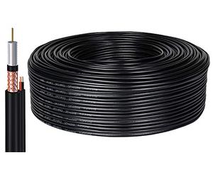 Bobine de câble vidéo coaxial RG59 + 2 fils d’alimentation 300 m 058 mm CCTV pour caméras de vidéosurveillance haute qualité professionnelle