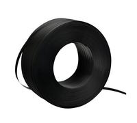 Bobine de cerclage feuillard polypropylène noir 12 mm x 1000 mètres en boîte distributrice