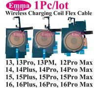 Bobine de charge sans fil NFC + câble flexible pour le volume et l'alimentation pour iPhone 14 14 Plus 15 15 Pro Max 16 - Antenne de charge WPC 14ProMax