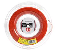 Bobine de cordage pour raquettes de tennis Wilson, Sensation Plus, Calibre 16 (1,34mm), Rouge, WR830050116