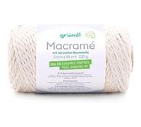 Bobine de corde MACRAME 330 GR - Gründl(...) - 1 Blanc