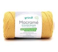 Bobine de corde MACRAME 330 GR - Gründl(...) - 4 Jaune 4 Jaune G