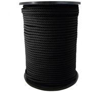 Bobine de corde tressée 3 mm x 100 m - Noir - Linxor