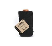 Bobine De Coton Câblé Recyclé 2mm - 400gr - Graine Créative 200129 Noir C'est Noir