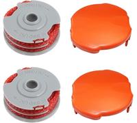Bobine de débroussailleuse à double fil, bobine et couvercle de bobine FLY060, diamètre 0,05 cm, 1,2 m pour FLY021, compatible avec débroussailleuse Flymo Power/Mini/Trim, pour XT/500E/500 XT/Trim