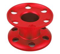 Bobine de Doigt de plongée en Alliage d’Aluminium Durable, Moulinet léger pour la plongée sous-Marine avec Grand Trou Central pour l’Utilisation avec des Gants, Bobine Vide pour la (Rouge)