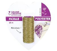 Bobine De Ficelle Métallisée Or 25 M - String Art