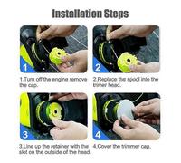 Bobine de fil 36 V pour tondeuse à gazon Ryobi RLT36B33/RY36LT33A-0 + 1 capuchon de bobine, pièce RAC143