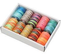 Bobine de Fil à Coudre for la Couture à la Main et à la Machine, 10 pièces/boîte Fil de Machine à Coudre Domestique Fil de Polyester Couleur Petit Rouleau Bricolage Fil Multicolore coloré 402 Fil à Co