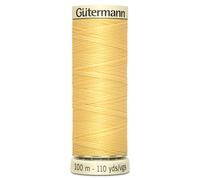 Gutermann Fil à Coudre en Polyester, 100 m, Vanille (0007), 5,5 x 1,8 x 1,8 cm