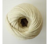 Bobine de fil à tisser en coton tressé 3mm 100g - graine créative Blanc G