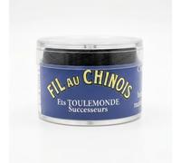 Bobine De FIL AU CHINOIS en Lin à Coudre 30 Mètres/N°40 - NOIR - Idéal Surpiqures, Jeans et Cuir, Coutures solides, Boutons, Bricolage, Maquette, Tissus Epais, Bijouterie Fantaisie