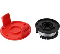 Bobine de fil avec capuchon de bobine de rechange pour tondeuse à gazon pour Einhell GE-CT 18/28 Li/Li TC,longueur 4,9 m