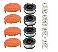 Bobine de fil + capuchon de bobine pour débroussailleuse pour Black & Decker BST2018 BDST182ST1 BESTE625 GL340 GL530 GLC2500 242885-01 90564281N-4