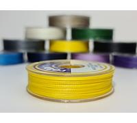 Bobine de fil ciré en polyester - 1,2 mm - 35 m - Jaune