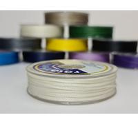 Bobine de fil ciré en polyester Blanc 1 mm 25 m