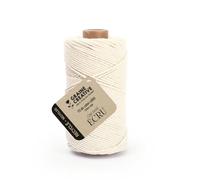Bobine de fil de coton câblé recyclé - Écru