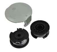 Bobine de fil de rechange + capuchon pour débroussailleuse Bosch Easy Grass Cut 23 26 18 18-230 18-260 18-26 F016800569 F016800385 F016F05320 1,6 mm Ligne de 4 m + 1,6 mm Couvercle de bobine