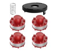 Bobine de fil de rechange pour débroussailleuse Einhell GE-CT 36/30 Li E Solo AGILLO 36/255 BL AGILLO 18/200, 8 m x 2 mm pour coupe-bordures Einhell 3405096 (4 bobines + 1 couvercle + 1 ressort)