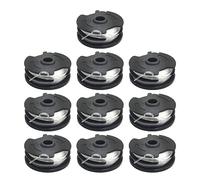 Bobine de fil de rechange pour débroussailleuse Parkside PRTA 20 Li C3 IAN351753 - 8,3 m de long et 1,65 mm de diamètre - Lot de 10 bobines