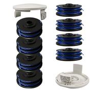 Bobine de fil de rechange pour débroussailleuse Ryobi 5132002670 RAC123, compatible avec RLT4027, RLT4125, RLT5027, RLT6030, RLT5127, RLT6130 (8 bobines + 2 couvertures)