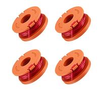Bobine de fil de rechange WA0004 de 1,65 mm compatible avec les débroussailleuses Worx WG157E, WG157E.9, WG163E, WG184 (4 pièces)
