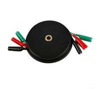Bobine de fil d'extension rétractable pour multimètre avec pince crocodile, bobine de test de 3/6/9 m pour détection de réparation de voiture, design compact en plastique (6 mètres)
