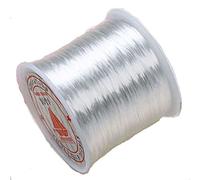 Bobine de fil élastique pour bracelet de perles Blanc 80 m