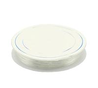 Bobine de fil élastique transparent pour fabrication de bijoux et de bracelets - Taille : 1 mm