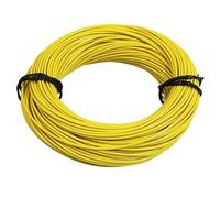 Bobine de fil électrique jaune multibrin 9/10 0.75mm² x 50m faisceau pour moto cyclo