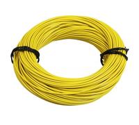 Bobine de Fil électrique Jaune multibrin 9/10 0.75mm² x 50m Faisceau Compatible avec Moto Cyclo