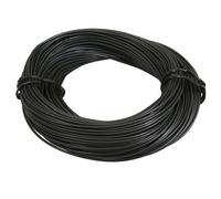 Bobine De Fil Électrique Noir Multibrin 9/10 0.75mm² X 50m Faisceau Pour Moto Cyclo