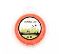 Bobine de fil en nylon pour débroussailleuse électrique - 15 m x 2 mm - Fil rond robuste pour recharge de mangeoire, résistant aux UV et sans nœuds