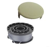 Bobine de fil et capuchon compatibles avec Bosch ART 23SL 26SL CLGT2425H OLT1825 OLT1831 OLT1831S P2000 P2001 P2002 P2003 P2004 P2005 P2006 RLT1830Li (Gris