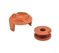 Bobine de fil et couvercle pour débroussailleuse sans fil McGregor 18 V, 0,5 mm x 2,5 m, QT486, kit de rechange, alimentation automatique, échange sans outil, coupe de jardin